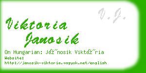 viktoria janosik business card